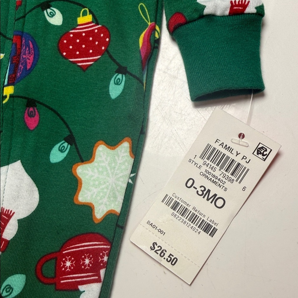 Holiday Lane Infant Ornament Cotton Matching Family Pajamas Onesie - Picture 4 of 6